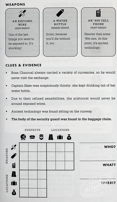 【中商原版】谋杀 100个谋杀神秘逻辑谜题 Murdle More Killer Puzzles 英文原版 G T Karber 侦探推理解密 解谜游戏 商品图9
