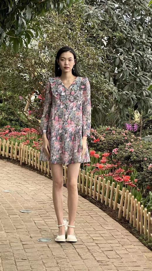 五丁目碎花连衣裙 商品图0