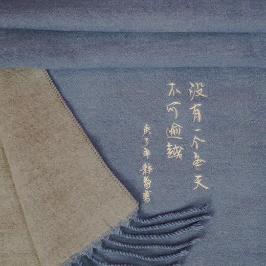 南周文创-“没有一个冬天不可逾越”围巾 徐静蕾手写款 （男女可戴） 商品图3