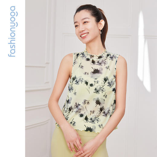 【特卖不退换】F14218水墨网纱背心外搭 商品图6