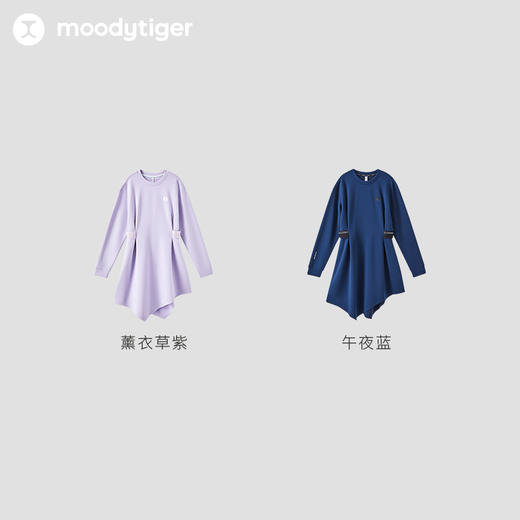 【专属】moodytiger儿童连衣裙24年春季新款女童长袖运动休闲连衣裙41211904 商品图4