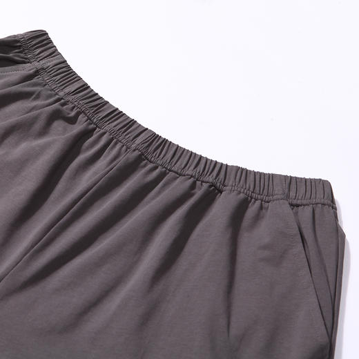 都市丽人都市锋尚舒适外出春夏睡衣男凉感无尘棉家居服薄款短袖短裤男士套装FH42A5 商品图9