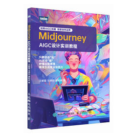 Midjourney AIGC设计实训教程 ai绘画教程midjourney书籍aigc绘画插图修图gpt教程书