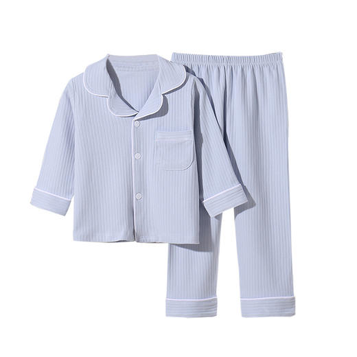 A类超柔软舒适家居服 2024春秋新款秋衣秋裤 穿着超舒适 不易起球 弹力好 宝宝活动自如 纯色棉毛长袖家居服 商品图4