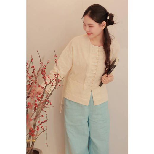 【线上专属】【清欢系列】直筒裤（24709081-云门） 商品图0