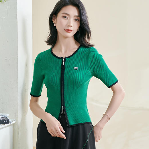 【优雅针织衫】2026春季新款时尚减龄气质修身显瘦上衣0133 商品图5