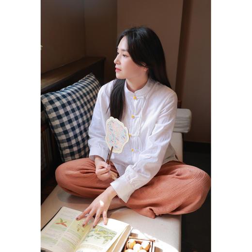 【线上专属】立领小衫（24710170-山矾） 商品图4