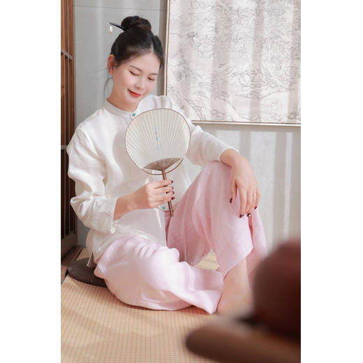 【抖音专属】【清欢系列】小领衬衣（21710804凝脂） 商品图1