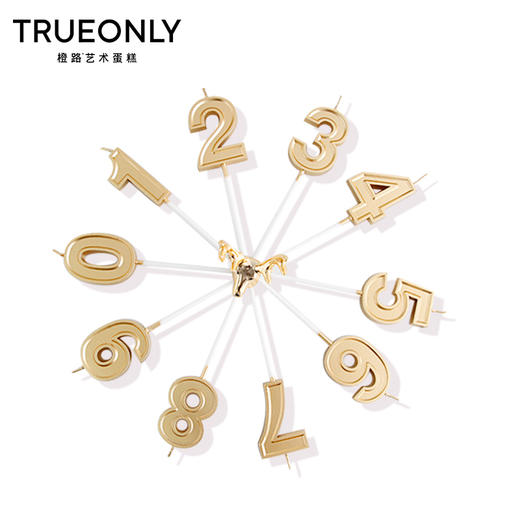 【金色数字蜡烛】 只随蛋糕配送，不单独配送 商品图0