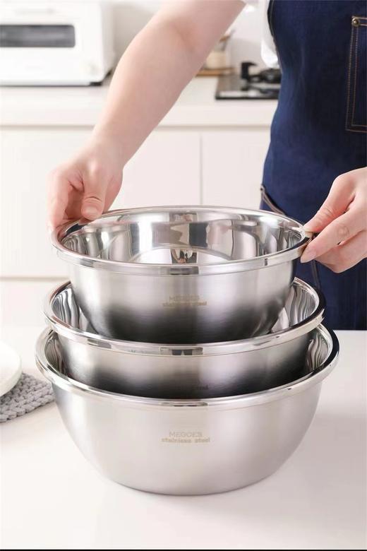 不锈钢三件套沙拉盆/果蔬盆同款外网US $87.28折算内网RMB557 商品图2