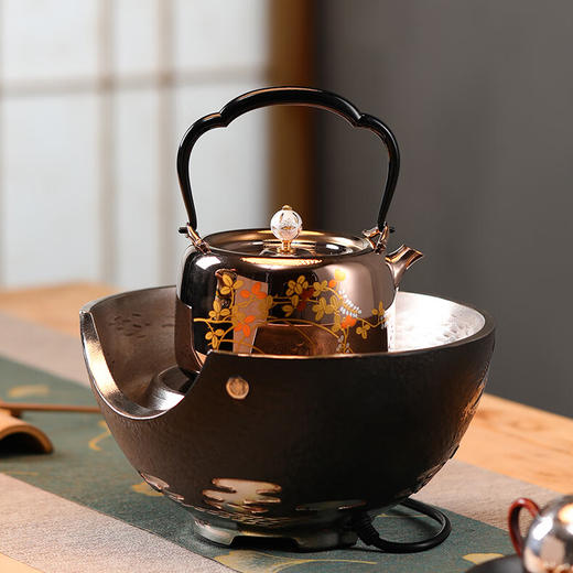 龙隐斋【铁包银】观山静音电陶炉煮茶 1000W大功率德国炉芯可定时 单炉 商品图1