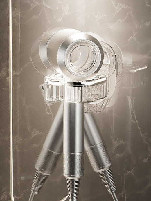 吹风机置物架免打孔壁挂吸盘式旋转懒人电吹风筒收纳支架挂架 商品图2