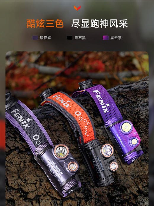 Fenix 菲尼克斯 HM65R-DT 1500流明 强光镁合金高性能越野跑头灯 商品图1