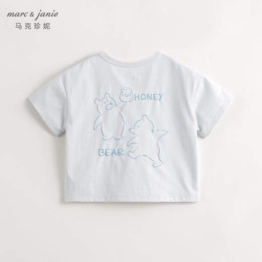 [棉感速干]马克珍妮男童趣味动物短袖速干T恤上衣夏装新款240580 商品图3