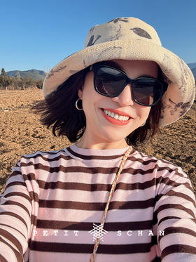 花非花 进口天然斜纹棉料四季款植物染渔夫帽