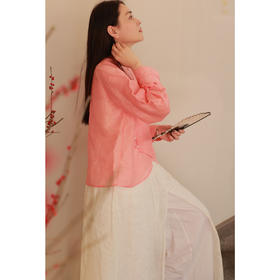 【抖音专属】【春和景明系列】立领小衫（24710207桃夭）