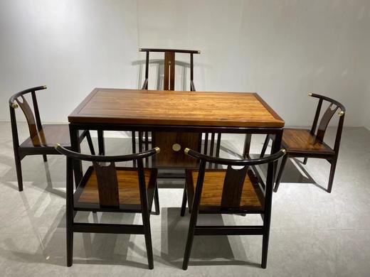 檀香实木系列茶桌六件套（一桌一椅四副椅） 商品图4