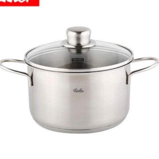 菲仕乐 和风系列18厘米双耳汤锅带玻璃盖（含蒸屉） 商品图3