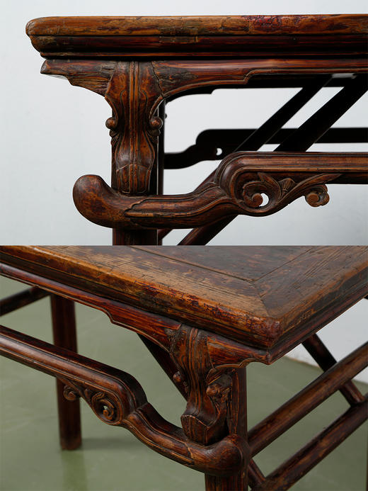 实木折叠酒桌明清古典家具玄关桌经桌书房家具民宿茶室摆设 商品图1