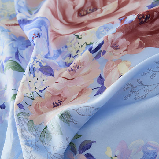 【6F】富安娜床单四件\墨韵秋色，蓝色， 商品图1