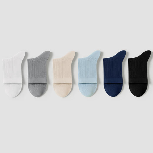 都市丽人都市锋尚短筒袜简约系列超薄棉袜子舒适透气不闷汗FC4DB9 商品图2