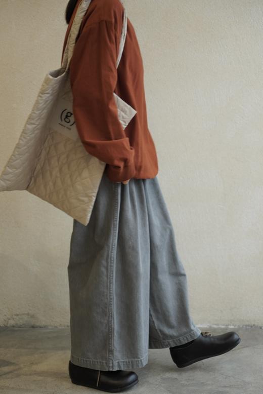 HARVESTY 炭黑阔腿裤休闲裤(灰色已售) 商品图3