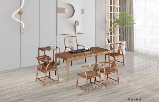 大叶檀实木系列六件套茶桌（一桌一主人椅四副椅） 商品图2