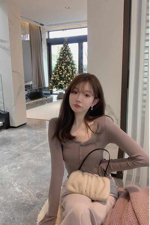 显瘦半裙 金蘑菇菇 balletcore 软软芭蕾组/ 好驾驭改良版  修身纸片人t恤 商品图5