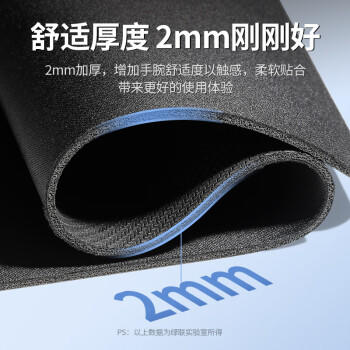 绿联鼠标垫 办公家用游戏电竞鼠标垫 笔记本电脑防滑加大号桌垫便携纯色鼠标垫 加厚耐磨290*225*4mm 商品图4