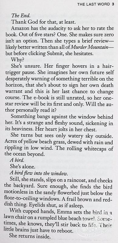 预售 【中商原版】末后的话 The Last Word 英文原版 Taylor Adams 悬疑惊悚 悬疑与推理小说 奇幻恐怖小说 流行小说 商品图5