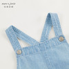 马克珍妮女童蝴蝶结大口袋牛仔背带裤儿童纯棉裤子春夏新款240628 商品缩略图3