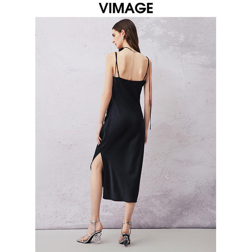 VIMAGE纬漫纪夏季新款显瘦洋气性感吊带连衣裙V2107714 商品图4