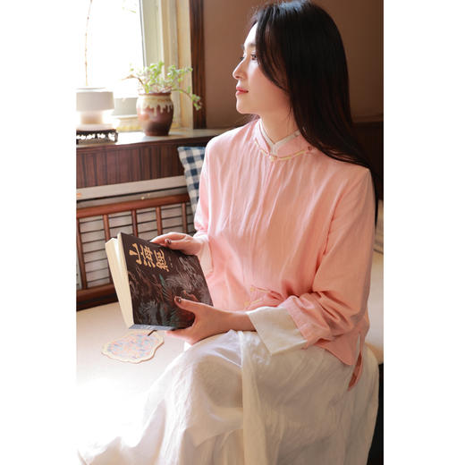 【抖音专属】【春和景明系列】立领小衫（24710228十样锦） 商品图0