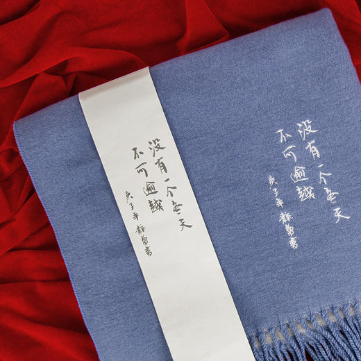 南周文创-“没有一个冬天不可逾越”围巾 徐静蕾手写款 （男女可戴） 商品图2