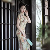 春季新款，气质优雅日常可穿复古天丝麻短袖旗袍GSJ-801 商品缩略图2