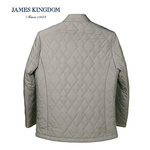 菱形棉服占姆士男士秋冬棉衣新款轻薄翻领休闲夹克外套商务保暖 商品图1