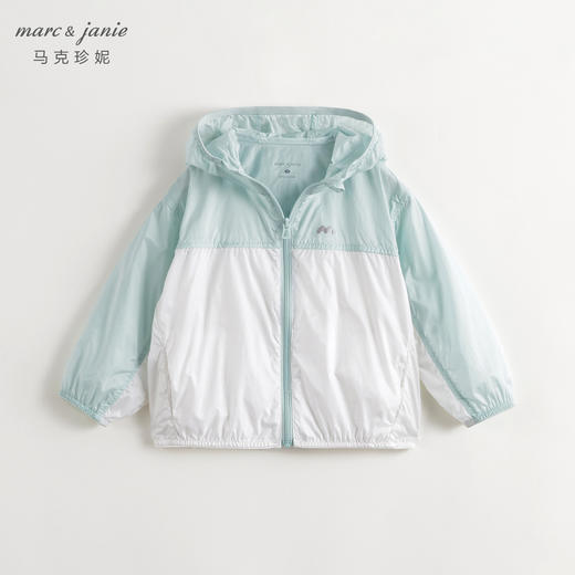 TG【防紫外线】马克珍妮男女童户外拼色透气防晒衣外套240626 商品图3