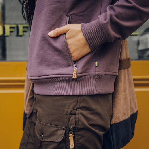 北极狐2024年新品防风保暖休闲套头卫衣女式亲肤抓绒衣04232212 商品图4