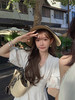 金蘑菇菇 双生 清爽甜系 私服V领高腰茶歇法式连衣裙女小个子短裙 商品缩略图1