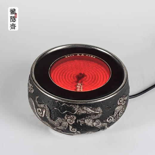 厂家直发/龙隐斋 【铁包银】云龙静音电陶炉煮茶 1000W大功率德国炉芯可定时 商品图0
