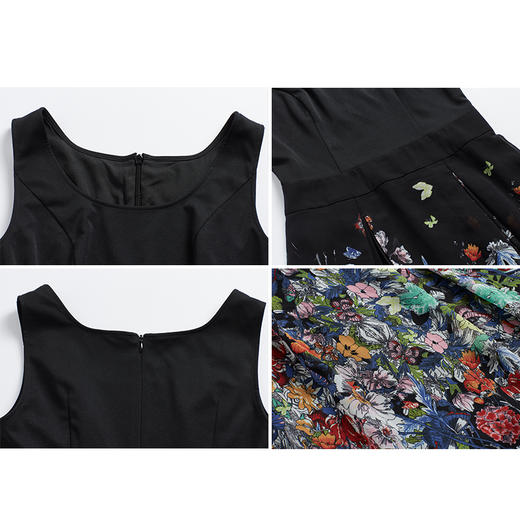 司歌雪纺连衣裙背心印花飘逸A891156X 商品图1