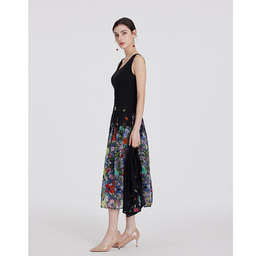 司歌雪纺连衣裙背心印花飘逸A891156X 商品图3