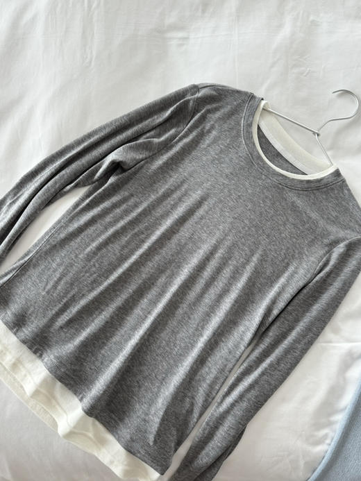 miu风假两件T-天丝羊毛简约打底衫 自由推荐！【包邮+三天无理由退huan】 商品图13