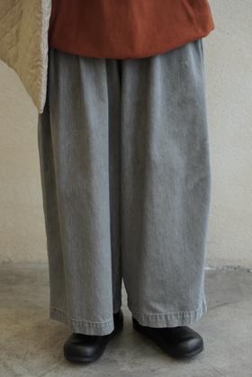 HARVESTY 炭黑阔腿裤休闲裤(灰色已售)