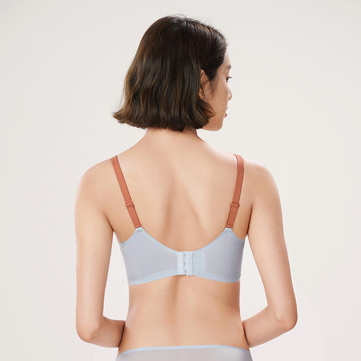 都市丽人聚拢升杯内衣女蕾丝文胸A杯适穿3/4杯中厚常规内衣树脂胶圈三排扣YB41A3 商品图5