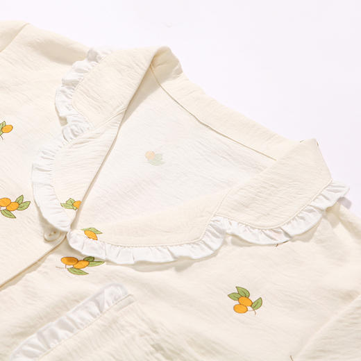 都市丽人生活家居春夏睡衣女软绵绵家居服薄款短袖七分裤女士套装LH41A3 商品图5