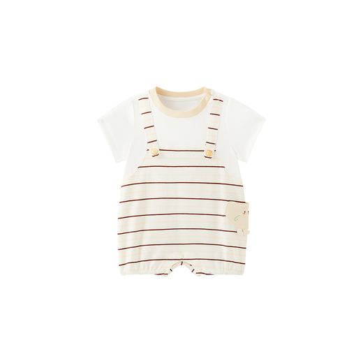 【商场同款】英氏纯棉连体衣男宝短袖透气婴儿衣服春夏新款 商品图4