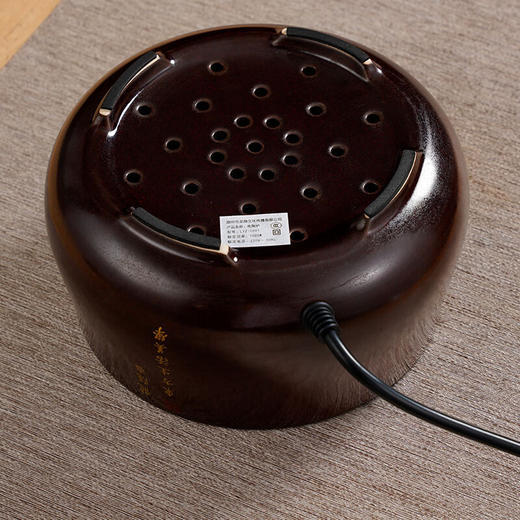 厂家直发/龙隐斋 【金光釉】古铜地竹鸟电陶炉家用功夫茶具烧水煮茶炉小型静音电茶炉泡茶专用茶炉 商品图4