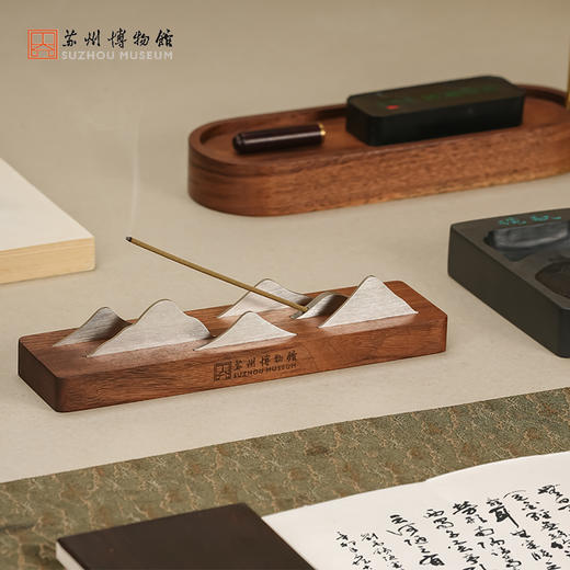苏州博物馆 墨染江南卷轴香器套装 商品图3