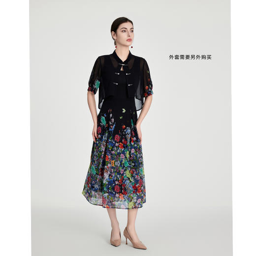 司歌雪纺连衣裙背心印花飘逸A891156X 商品图2